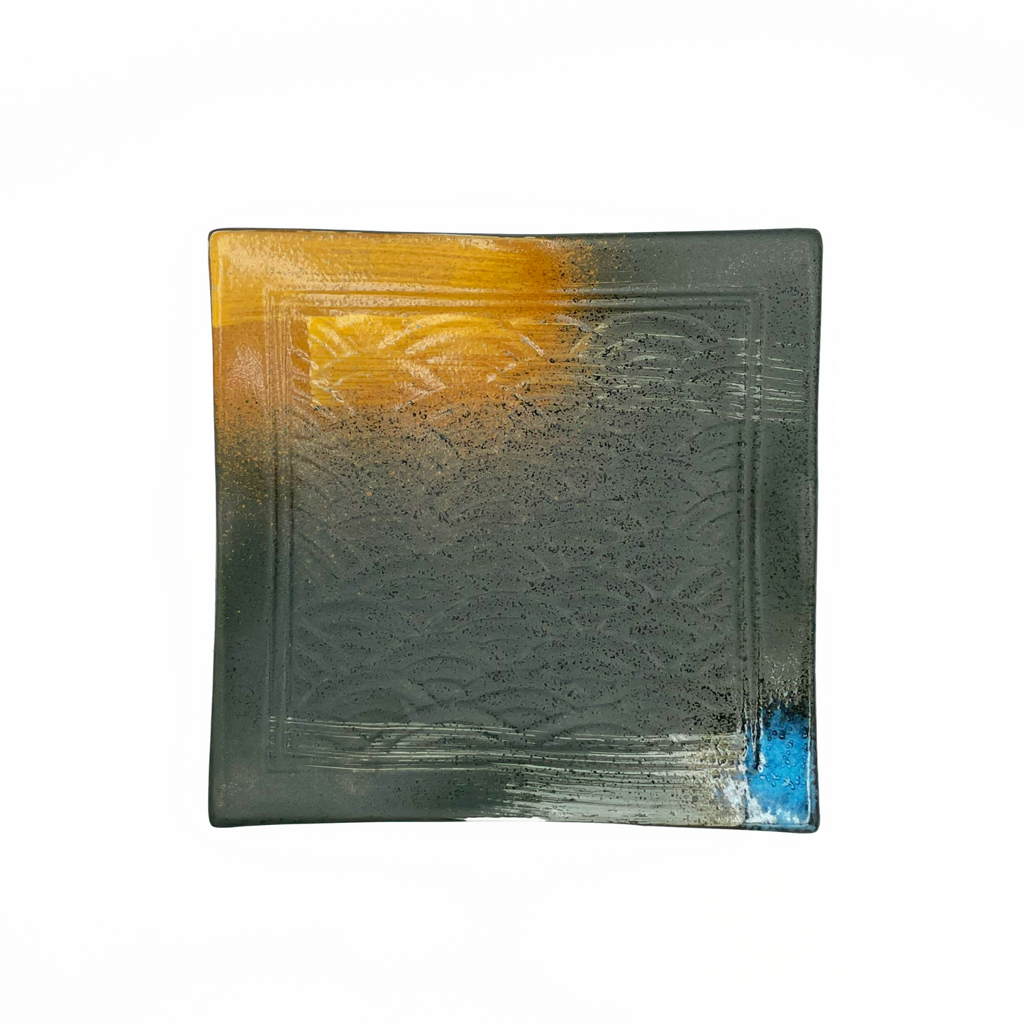 'Akarui' Square Plate - Textured