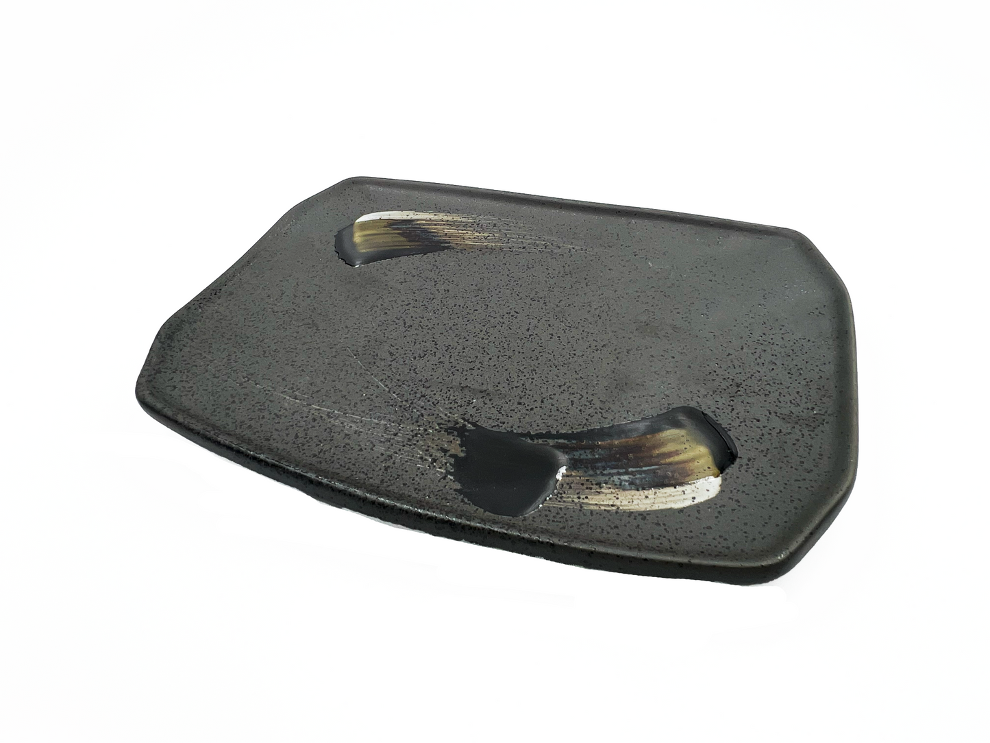 'Kurai' Oblong Plate - Lipped