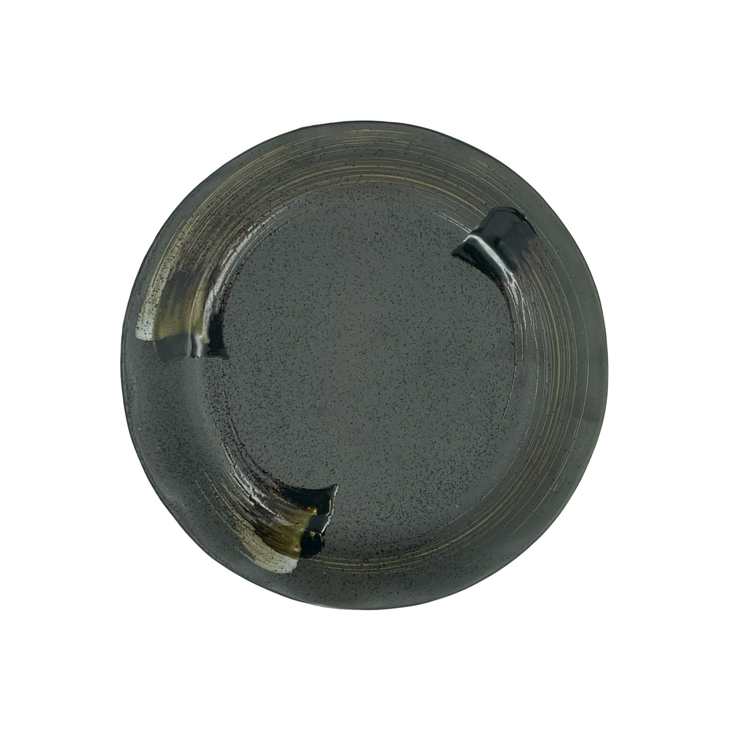 'Kurai' Round Plate - Curved Edges