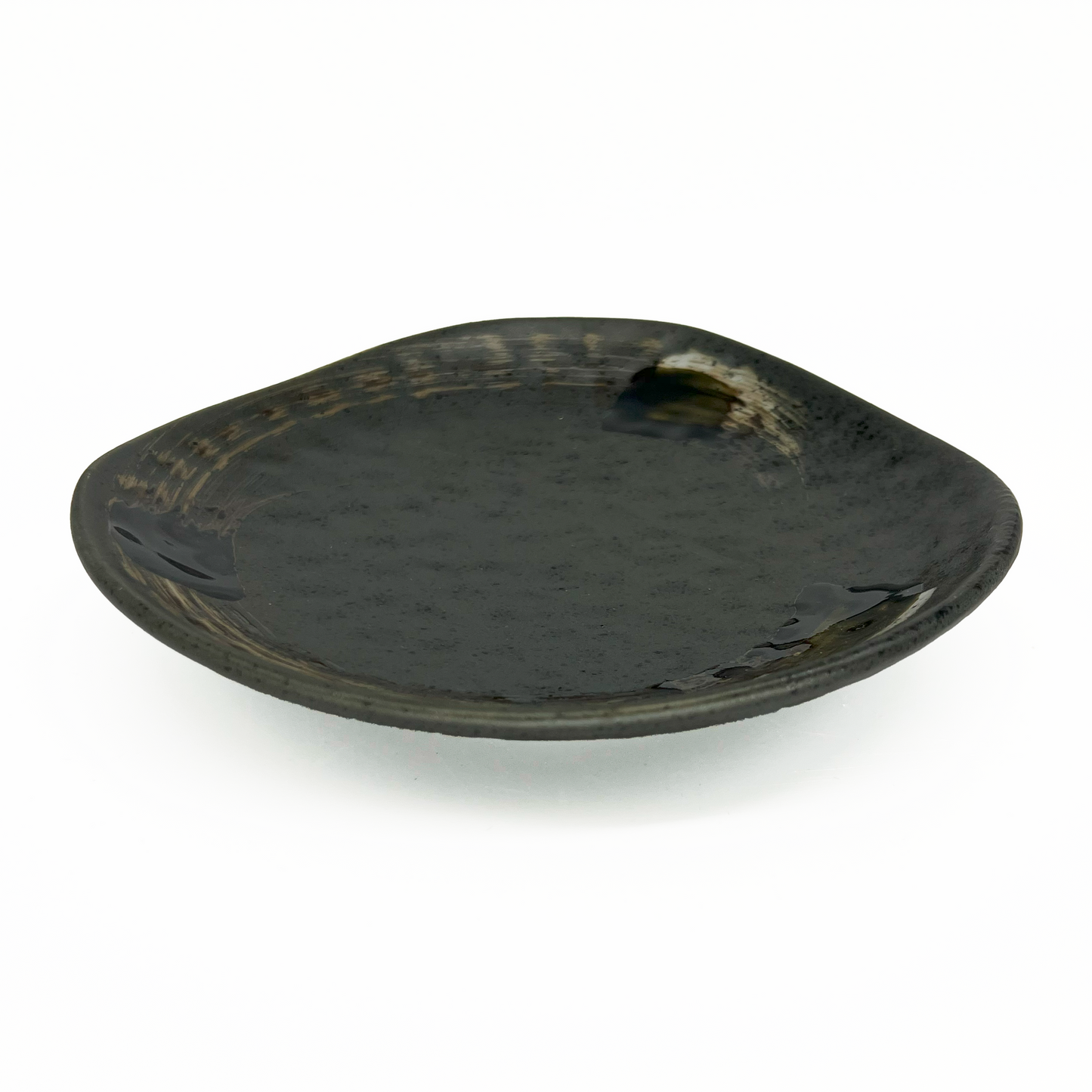 'Kurai' Triangular Side Plate - Textured